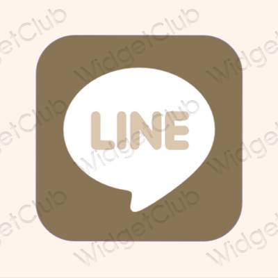 Esthetische LINE app-pictogrammen