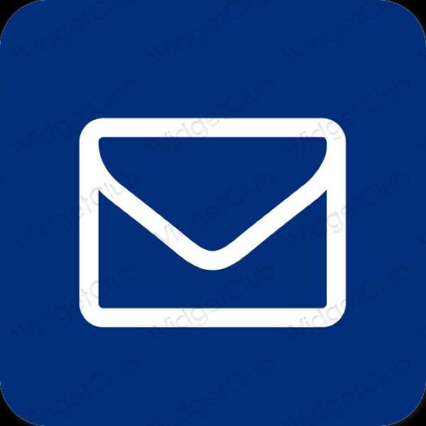 Aesthetic blue Mail app icons