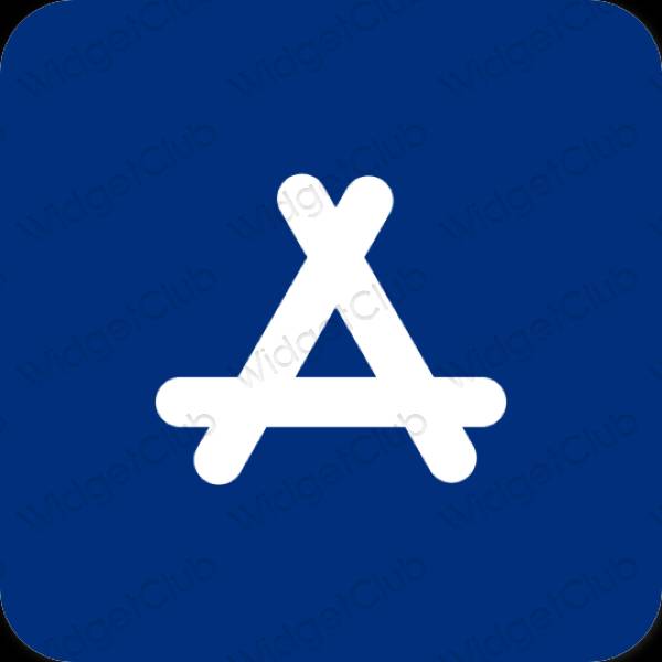 Aesthetic blue AppStore app icons