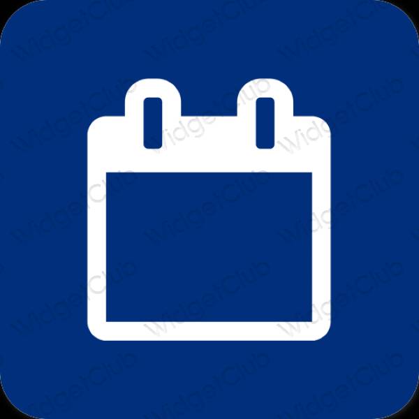 Ესთეტიური ლურჯი Notes აპლიკაციის ხატები