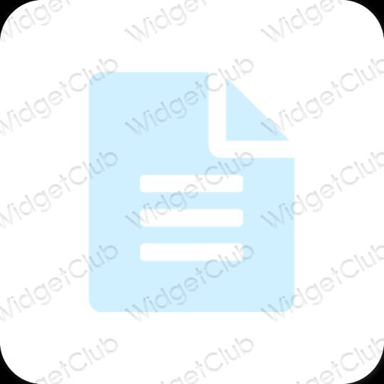 Estetický nachový Notes ikony aplikací