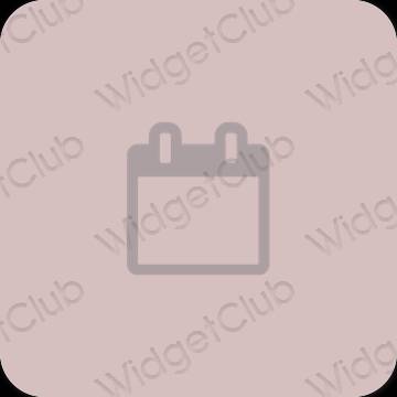 Stijlvol roze Calendar app-pictogrammen