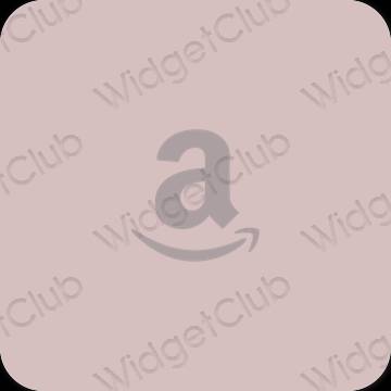 Stijlvol roze Amazon app-pictogrammen