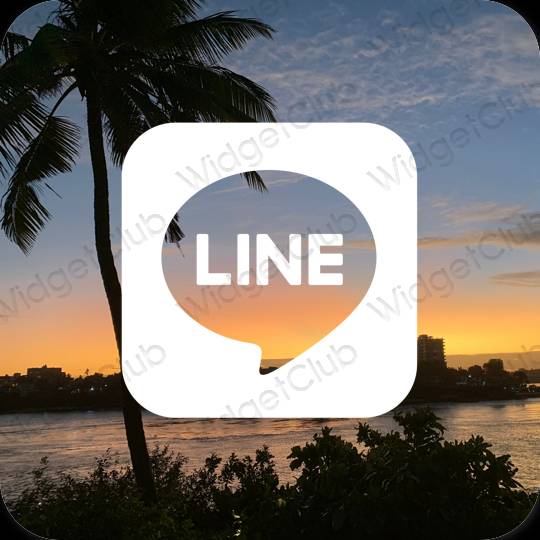 Естетске LINE иконе апликација