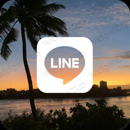 جمالية LINE أيقونات التطبيقات