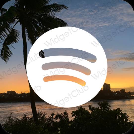 Estetiska Spotify appikoner