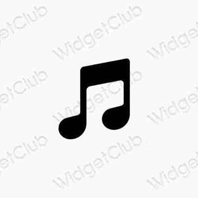 Esthetische Apple Music app-pictogrammen