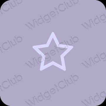 Estetisk lila TikTok app ikoner