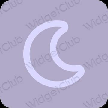 Estético roxo TikTok ícones de aplicativos