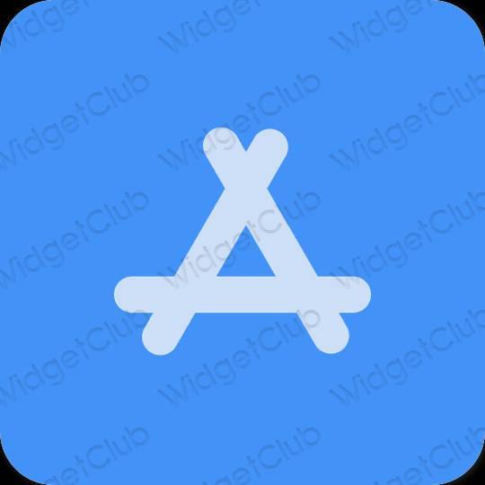 Ästhetisch blau AppStore App-Symbole