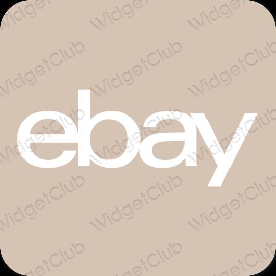 Estetic bej eBay pictogramele aplicației