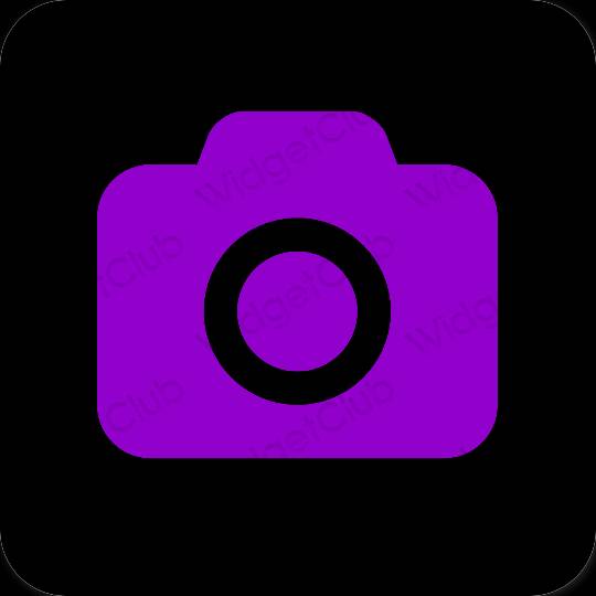 미적인 보라색 Camera 앱 아이콘