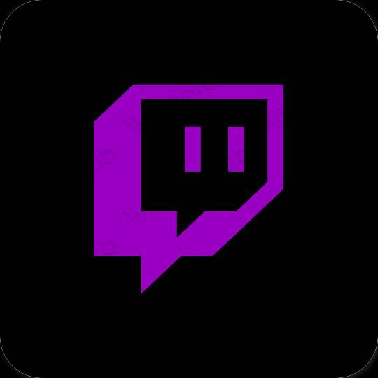 Estetske Twitch ikone aplikacija