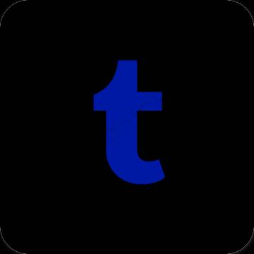 Estetik qara Tumblr proqram nişanları