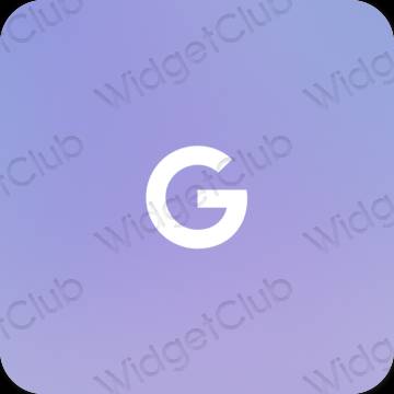 Icônes d'application Google esthétiques