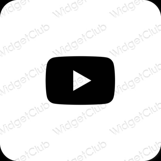 Esthetische Youtube app-pictogrammen