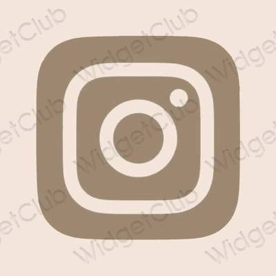 Estetické ikony aplikací Instagram