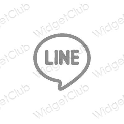 Эстетические LINE значки приложений