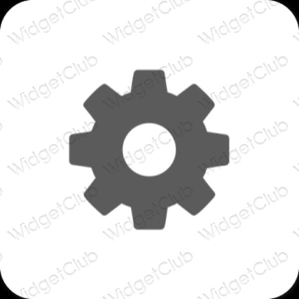 Æstetiske Settings app-ikoner