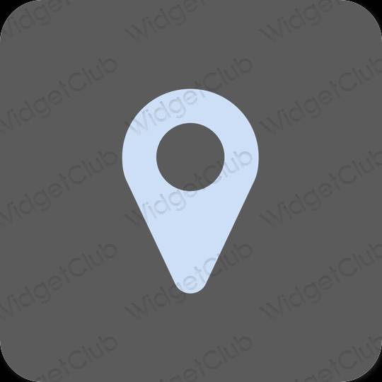 Esthetische Google Map app-pictogrammen