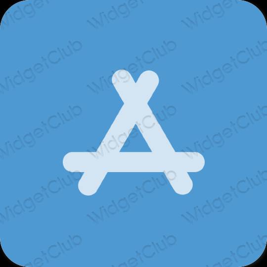 Estetické Modrá AppStore ikony aplikácií
