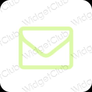 نمادهای برنامه زیباشناسی Mail