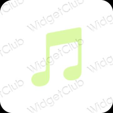 جمالية Music أيقونات التطبيقات