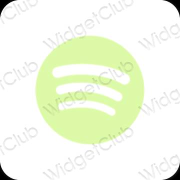 Estética Spotify iconos de aplicaciones