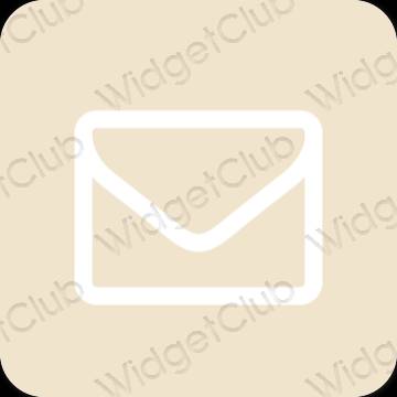 Stijlvol beige Mail app-pictogrammen