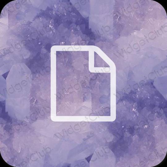 미적인 파스텔 블루 Notes 앱 아이콘