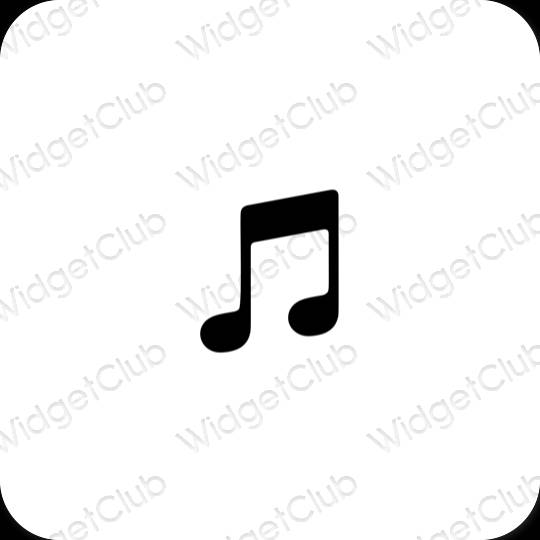 Esthetische Music app-pictogrammen