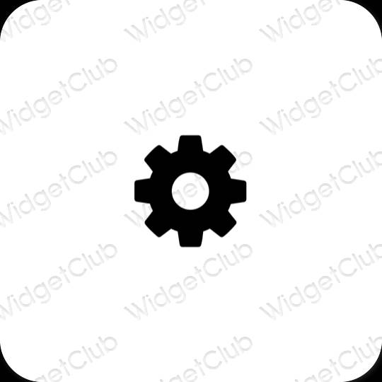 Esthetische Settings app-pictogrammen
