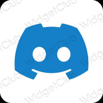 Естетичен син discord икони на приложения