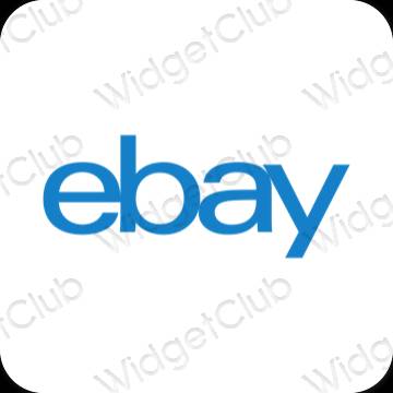 Estetinės eBay programų piktogramos