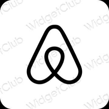 Esthetische Airbnb app-pictogrammen