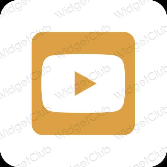 Esthetische Youtube app-pictogrammen