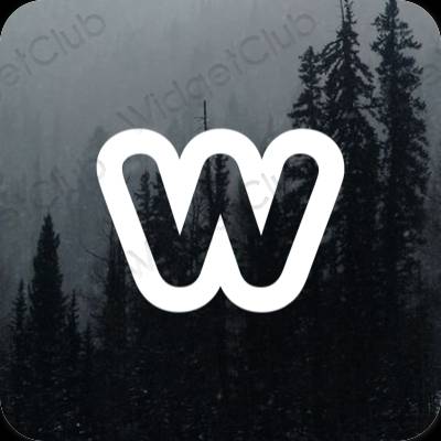 אייקוני אפליקציה Weebly אסתטיים