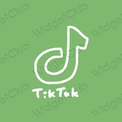 Estetyczne TikTok ikony aplikacji