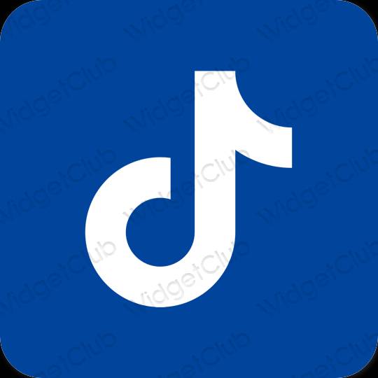 Estetico blu TikTok icone dell'app