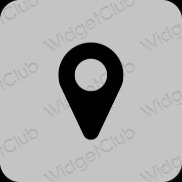 Estetické ikony aplikací Map