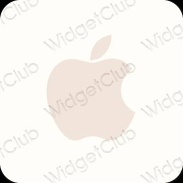 Estetski bež Apple Store ikone aplikacija