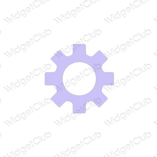 Esthetische Settings app-pictogrammen