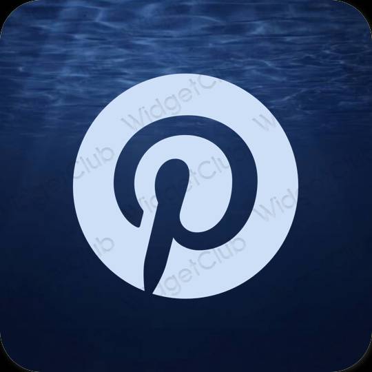Естетски љубичаста Pinterest иконе апликација