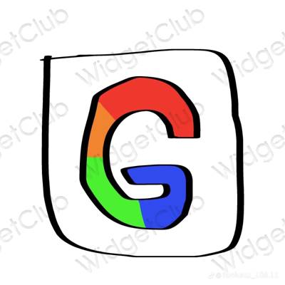 Esthetische Google app-pictogrammen