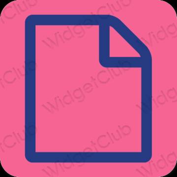 Esthetische Files app-pictogrammen