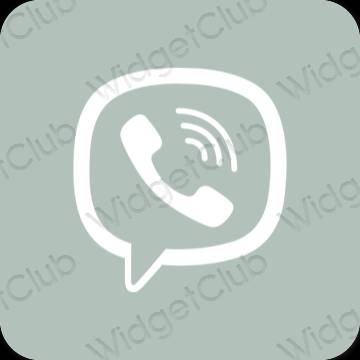 Estetický zelená WhatsApp ikony aplikací