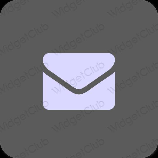 Estetický šedá Gmail ikony aplikací