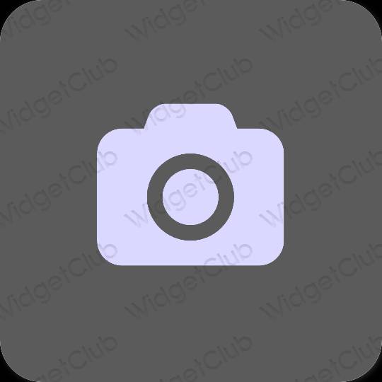 Esthétique grise SODA icônes d'application