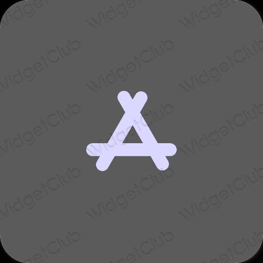 Estetis Abu-abu AppStore ikon aplikasi