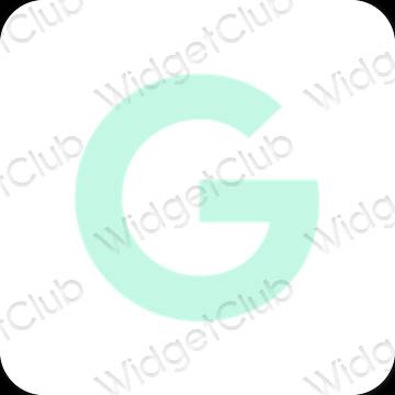 Icônes d'application Google esthétiques